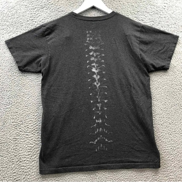 Mortal Kombat T-shirt size Medium dark gray heather with classic black logo - Picture 5 of 6